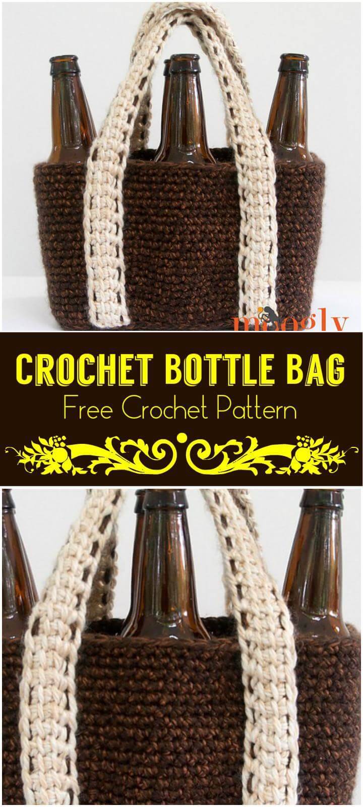Crochet Bottle Bag Free Crochet Pattern